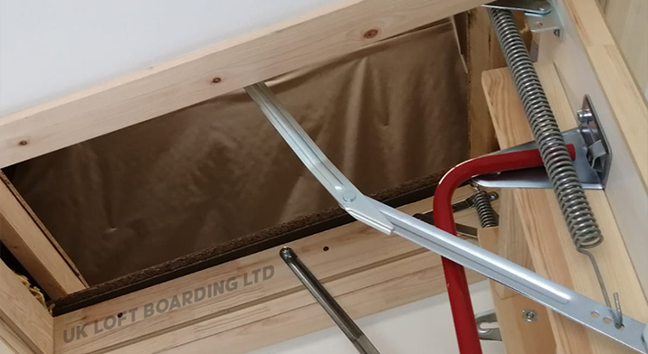 Wooden Loft Hatch and Ladder