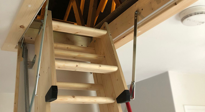 Wooden hatch North East Loft Boarding